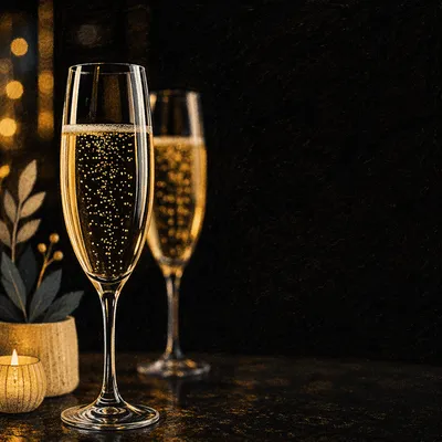 Elegant Retirement Toast in Golden Light