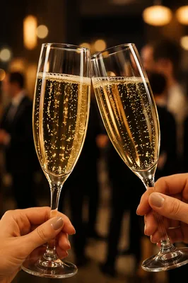 Elegant Champagne Toast for Office Retirement