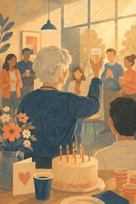 Warm Office Retirement Party Celebration