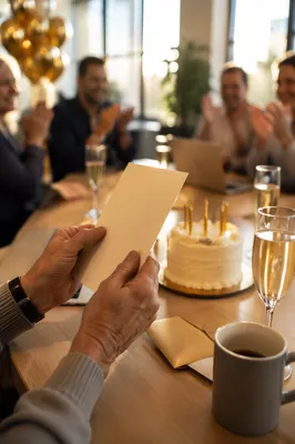 Office Retirement Party with Golden Celebration