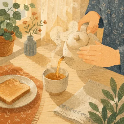 Peaceful Morning Tea Ritual at Home