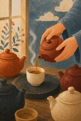 Slow Morning Tea Ritual with Ceramic Cup