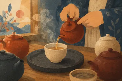 Slow Morning Tea Ritual with Ceramic Cup