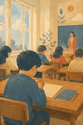 Student Prayer Before Classroom Exam