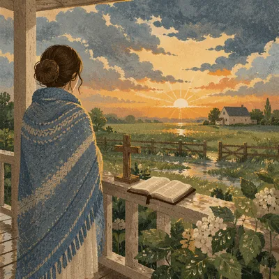 Peaceful Sunrise Prayer After the Storm