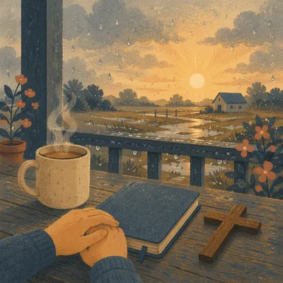 Peaceful Sunrise Prayer After the Storm