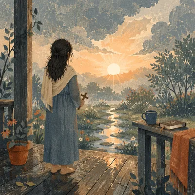 Peaceful Sunrise After Storm Prayer