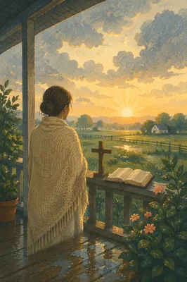 Peaceful Sunrise Prayer After the Storm