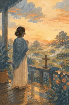 Peaceful Sunrise Prayer After the Storm