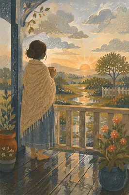Peaceful Sunrise Prayer After the Storm