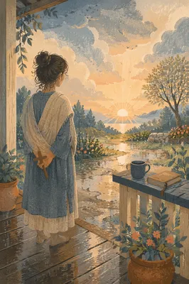 Peaceful Sunrise After Storm Prayer