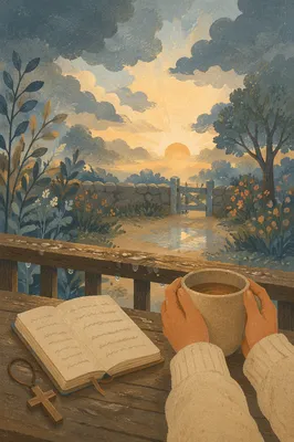 Peaceful Sunrise Prayer After the Storm