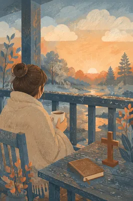 Peaceful Sunrise Prayer After the Storm