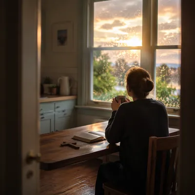 Peaceful Sunrise Prayer After Night Storm