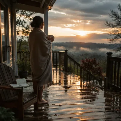 Peaceful Sunrise After the Storm