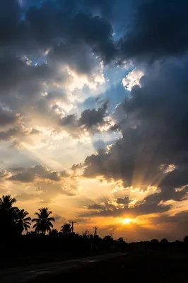 Peaceful Sunrise After Storm Clouds
