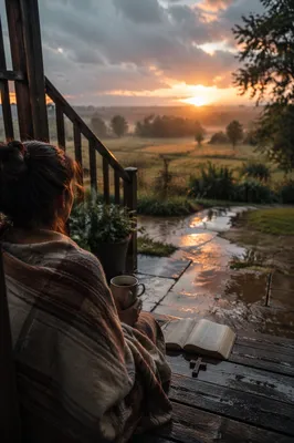 Peaceful Sunrise Prayer After the Storm