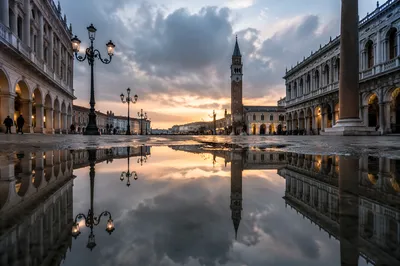 Peaceful Sunrise Reflections After the Storm