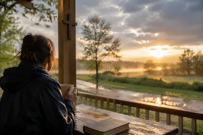 Peaceful Sunrise After Storm Morning Devotion