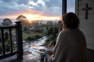 Peaceful Sunrise Prayer After the Storm