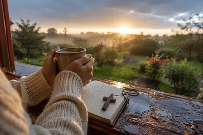 Peaceful Sunrise Prayer After the Storm