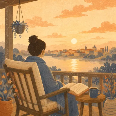 Sunrise Devotion on a Peaceful Porch