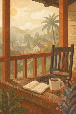 Sunrise Porch Devotion with Journal and Mug
