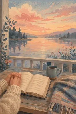 Sunrise Porch Devotion Beside a Quiet Lake