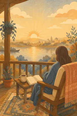 Sunrise Devotion on a Peaceful Porch