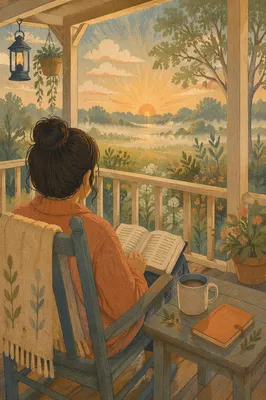 Sunrise Devotion on a Quiet Porch