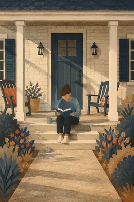 Quiet Sunrise Devotion on Front Porch
