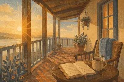 Sunrise Porch Morning Devotion Journal