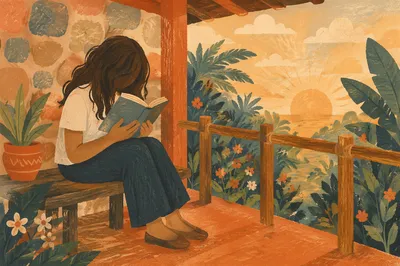 Sunrise Devotion on Rustic Porch