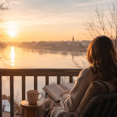Sunrise Devotion on a Peaceful Porch