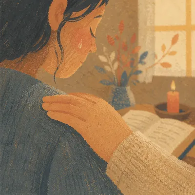 Tender Tear and Comforting Hand