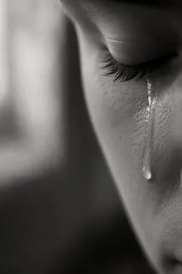 Single Tear Close Up in Gentle Comfort