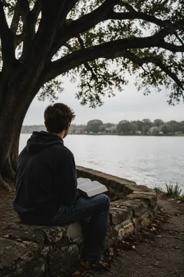 Teen Reading Bible by Quiet Lakeside