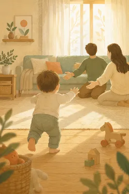 Toddler First Steps Toward Loving Parents