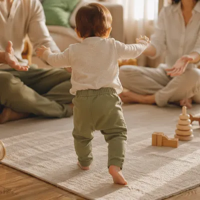 Toddler First Steps Toward Encouraging Parents