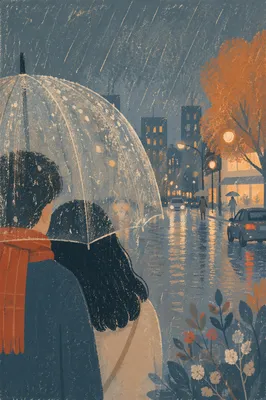 Kindness Under a Rainy City Umbrella