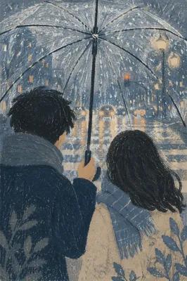 Kindness Under a Shared Umbrella in Rain
