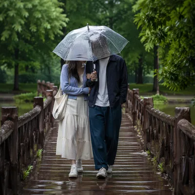 Kindness Under a Clear Rain Umbrella