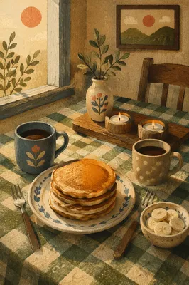 Cozy Weekend Brunch Table for Two