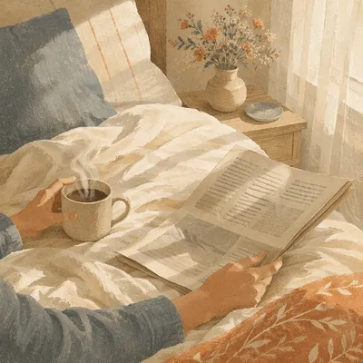 Cozy Weekend Coffee and Newspaper Morning