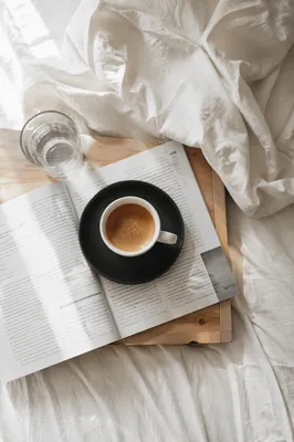 Weekend Coffee and Newspaper in Bed