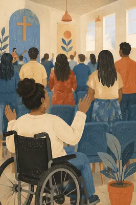 Wheelchair User in Bright Church Service