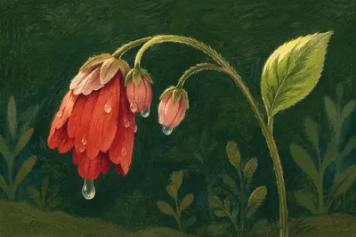 Reviving Wilted Flower with Morning Dew