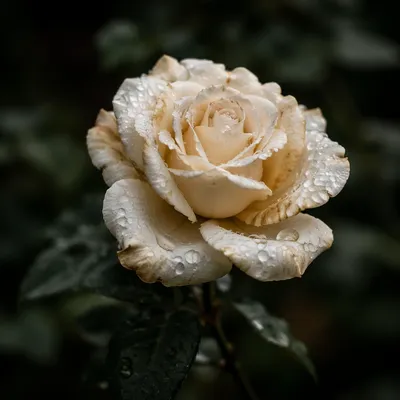 Reviving Cream Rose with Morning Water Drops
