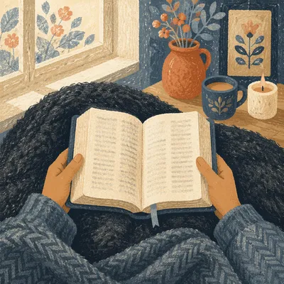 Cozy Quiet Time Bible Devotion at Home