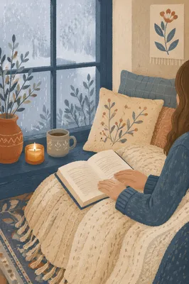 Cozy Morning Bible Quiet Time by Window